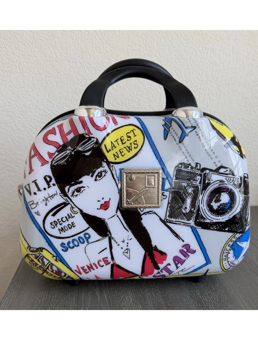 Brighton Jetsetter Pop-Art Hard Shell Vanity Bag NEW!